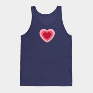 Pink cute heart Tank Top